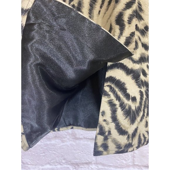 CHICOS Animal Print Blazer 3 XL Soft Lined Relaxed Fit Jacket 9302 - Picture 4 of 5